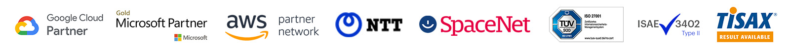 Partner & Zertifizierungen_microsoft_aws_google_iso27001_isae3402_tisax