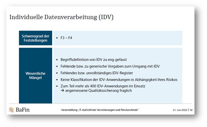 bafin idv als it security issue