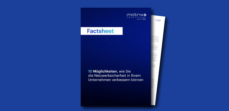 Factsheet Netzwerksicherheit