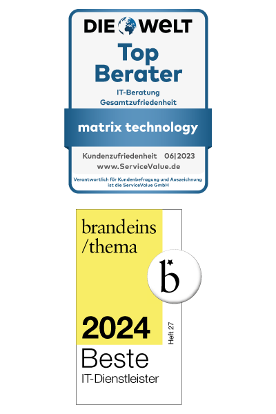 Auszeichnungen Beste IT Dienstleister matrix technology