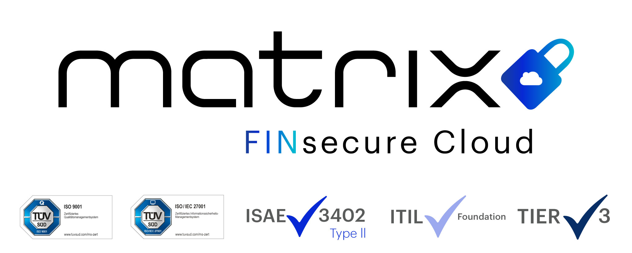 matrix finsecure logo mit trustelementen